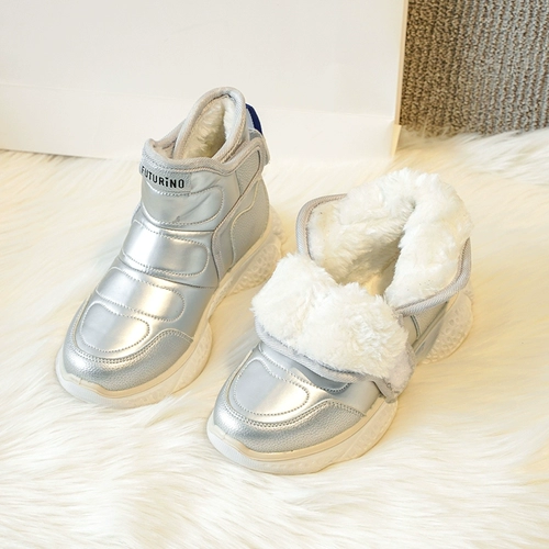 Детские утепленные сапоги, зимние нескользящие удерживающие тепло ботинки для принцессы, в западном стиле, 2023