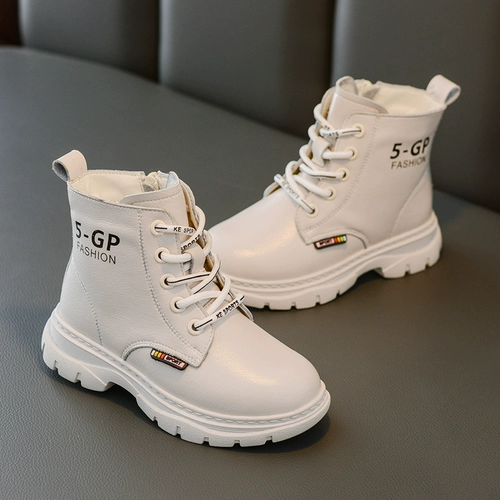 Martens, демисезонные детские ботинки, флисовые короткие сапоги, коллекция 2022