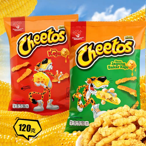 临期印尼进口cheeetos奇多玉米棒办公室休闲零食120g*1包零食 - 图3