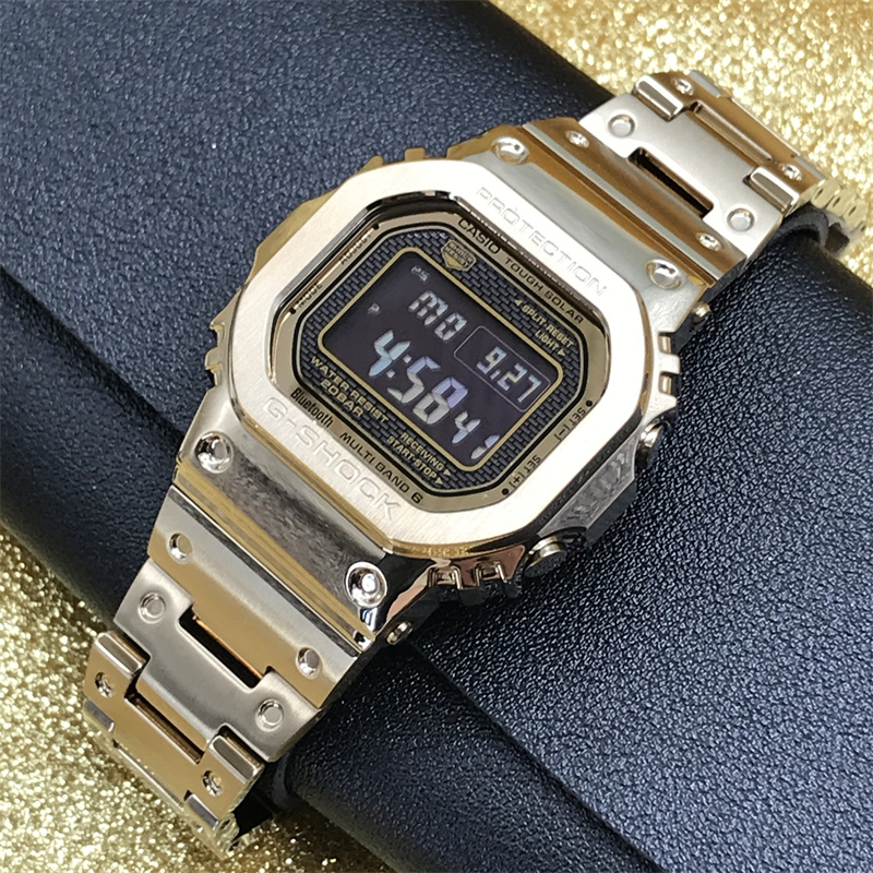 卡西欧GMW5000 GSHOCK东京暮色小银块光能限量手表男GMW-B5000D