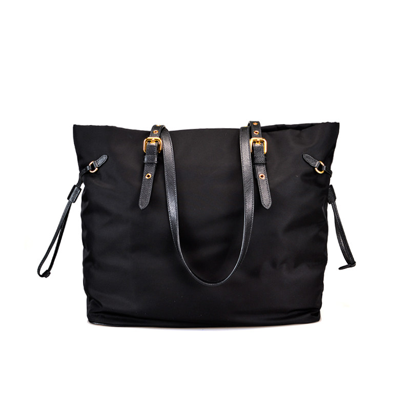 prada /普拉达尼龙布黑色托特包 KeanGlobal海外女士包袋