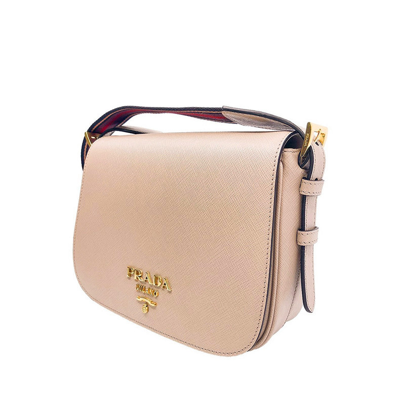 prada十字纹牛皮单肩斜挎包 KeanGlobal海外女士包袋