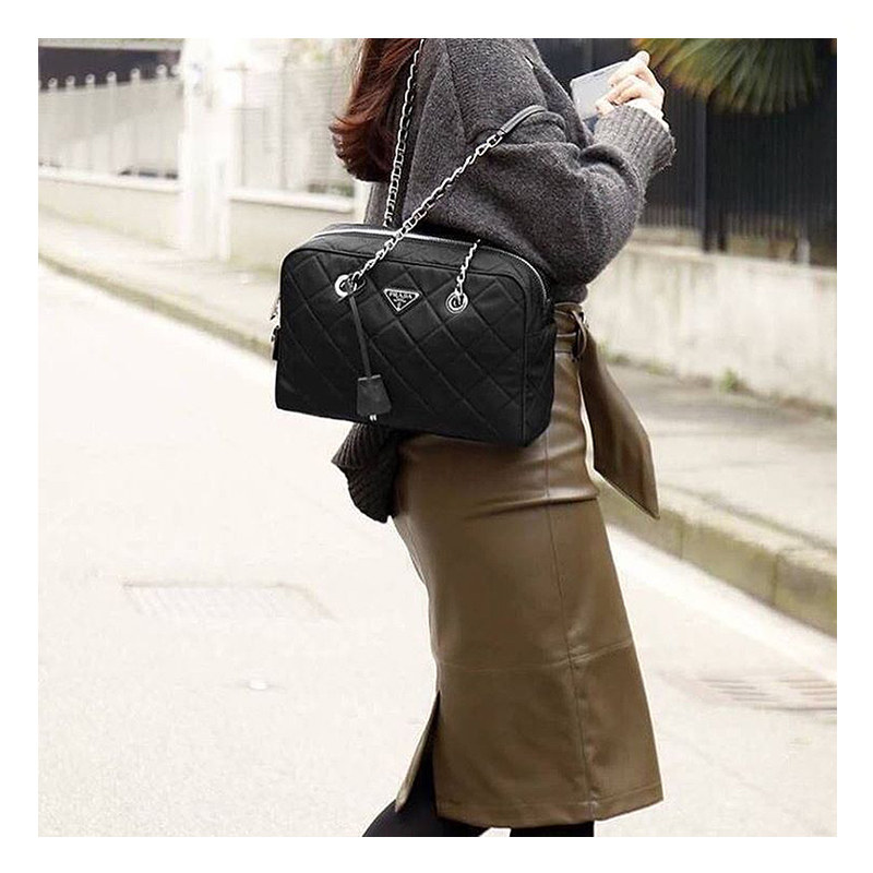 prada /普拉达欧美时尚菱格手提包 KeanGlobal海外女士包袋