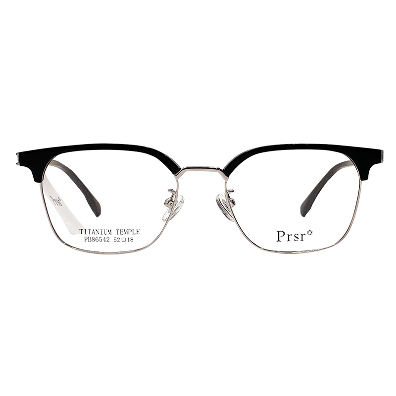 帕莎眼镜框全框钛合金男士必入商务休闲复古眼镜架超轻镜架86542 - 图3