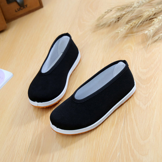 Children's kung fu shoes stage performance shoes soft sole breathable casual small round mouth cloth shoes boys tendon sole dance shoes