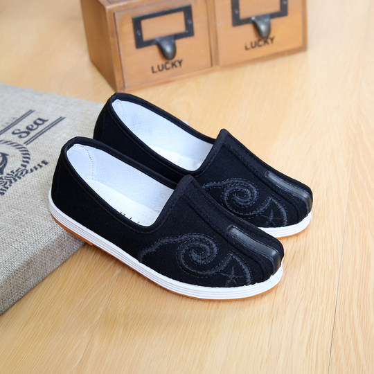 Children's kung fu shoes stage performance shoes soft sole breathable casual small round mouth cloth shoes boys tendon sole dance shoes