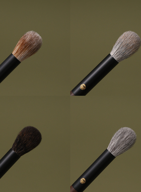 仙宝兰景桃灰鼠毛混羊毛小号点涂拇指腮红刷细节眼下高光刷化妆刷