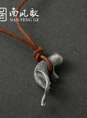 纯银项链男复古项链高级轻奢礼物