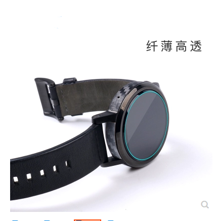 专用于Moto 360 Sport手表钢化膜防爆玻璃膜全屏贴膜防刮花保护膜-图2