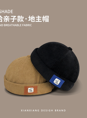 日系复古灯芯绒地主帽嘻哈潮牌