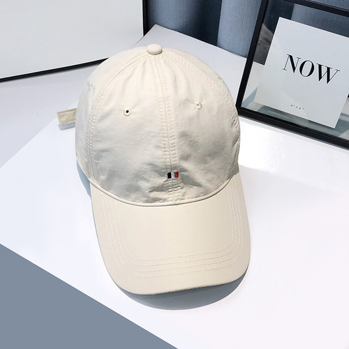 日系薄款速干鸭舌帽女显脸小春夏气质百搭高品质透气情侣棒球帽男 - 图2