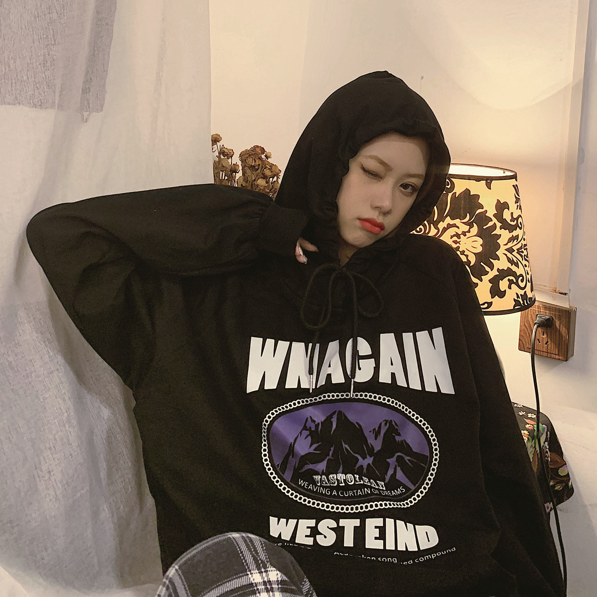 高街定制jk 2020年新款春秋小众卫衣 萧莲卫衣/绒衫