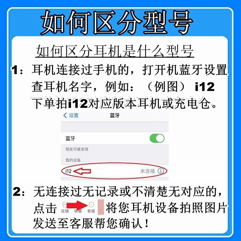 蓝牙耳机i12充电仓单卖空仓盒子充电器左右单只补配适用i7/smini-图0