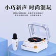 AWKICI话筒音响一体k歌麦克风音响家庭ktv复古黑oother/其他 音响