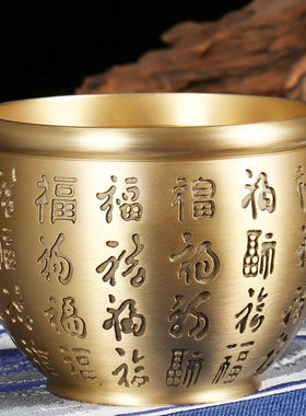黄铜笔筒高颜值艺术笔筒办公桌面书房装饰品笔筒收纳盒商务办公礼
