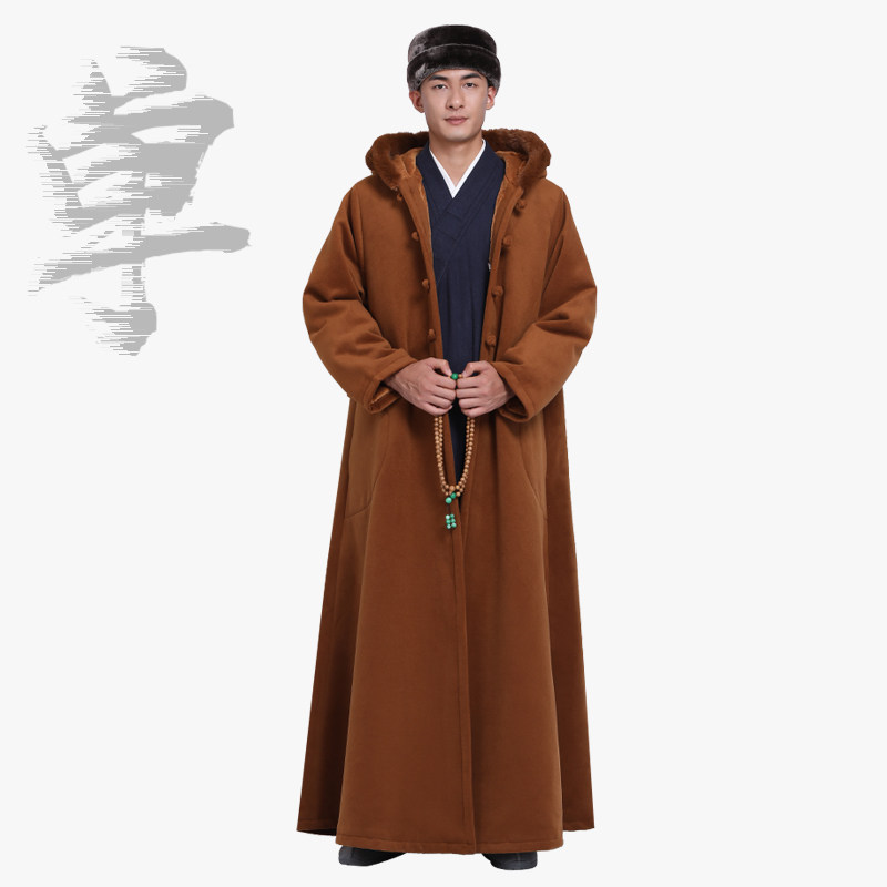 单丽尚远冬季毛领加绒双层毛绒披风 单丽毛呢大衣