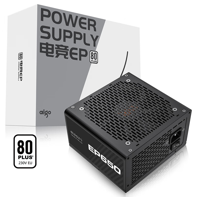 爱国者EP650W白牌电脑电源台式机500W550W600W700W750W白色全模组 - 图0