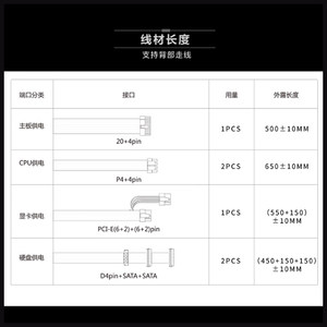 aigo爱国者G7电脑电源额定700W750W台式主机全模组静音ATX双路CPU