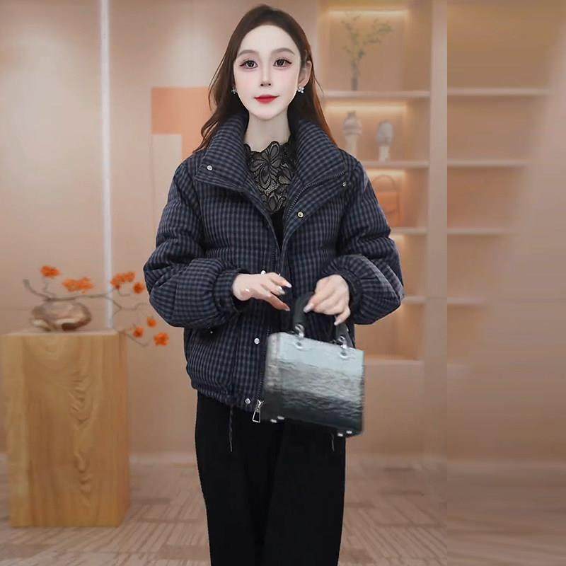 香港代购格子羽绒棉服女冬季新款显瘦加厚保暖短款棉袄棉衣外套潮,淘宝优惠券,粉丝福利购,淘宝优惠卷
