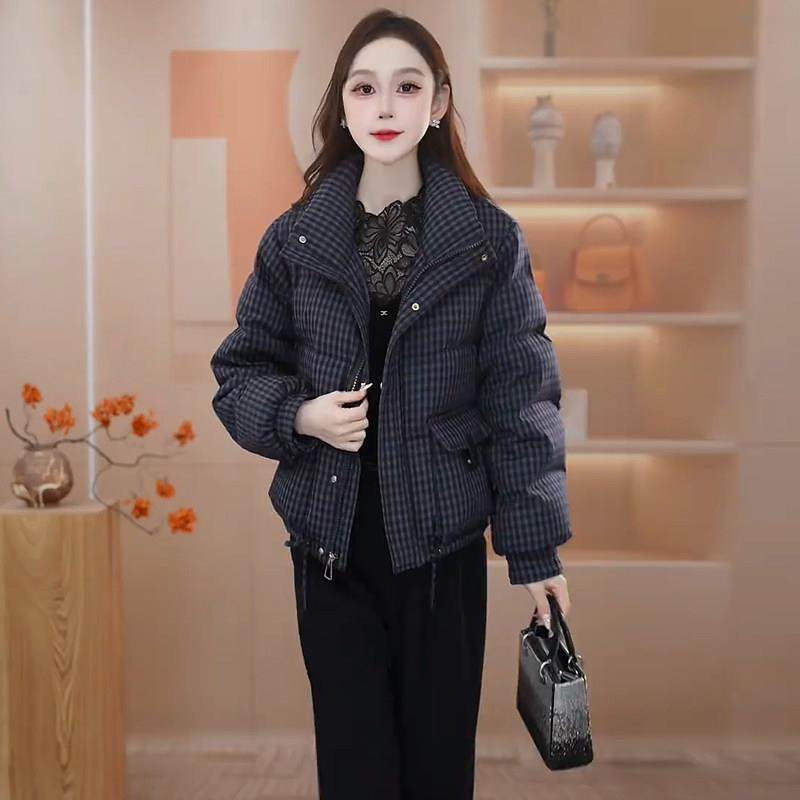 香港代购格子羽绒棉服女冬季新款显瘦加厚保暖短款棉袄棉衣外套潮,淘宝优惠券,粉丝福利购,淘宝优惠卷