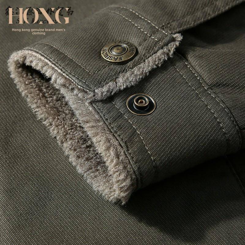 S.F Marceau~出口德国~轻奢品质!男士天鹅绒工作服,纯棉羊绒夹 - 图2