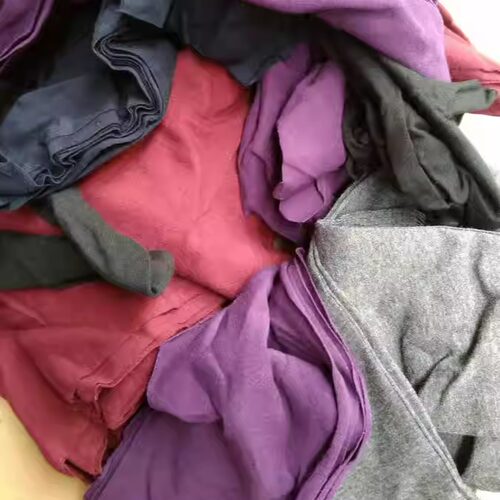杂色布碎 擦机布碎棉针织碎布 抹布工业抹布 吸水吸油论斤销售 - 图0