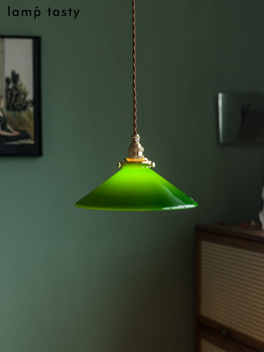 老上海复古绿色玻璃吊灯 日式中古vantage民宿餐厅橱窗茶室吊灯,淘宝优惠券,粉丝福利购,淘宝优惠卷