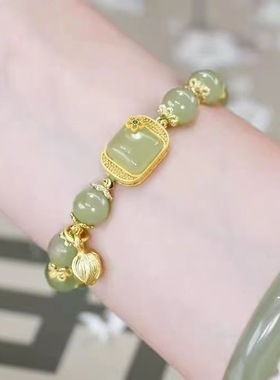 一眼沦陷~复古宫廷风精致时尚双圈水晶手链温柔高级感手串送闺蜜