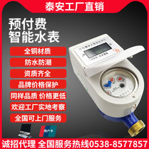 Taian Smart Hydropower One Cartoon Prepaid Water Meter IC Card Plug-in Inductive Countryside Waterproof Bluetooth Home Water Meter