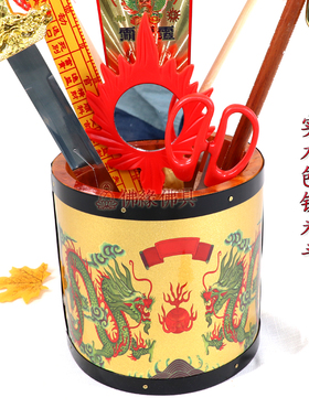 台湾 正米斗  6寸8寸木制带灯斗拜斗带配件  拜斗 科仪