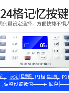 商用双缸果糖机奶茶连锁专用双头果糖定量机24格精准糖定量仪高码