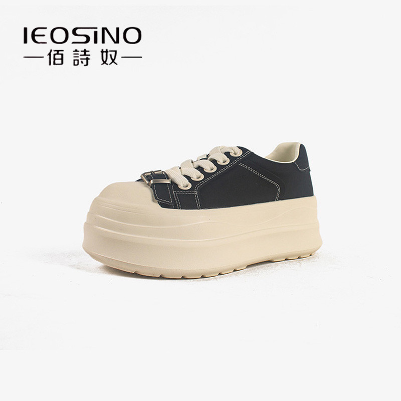 佰诗奴厚底小白鞋女2026年春季新款松糕底大头面包鞋休闲百搭板鞋,淘宝优惠券,粉丝福利购,淘宝优惠卷