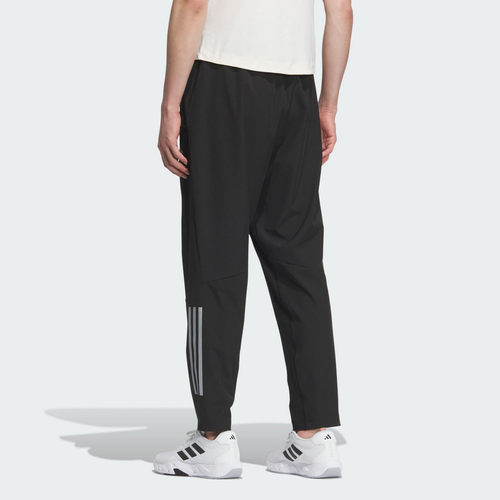 Adidas阿迪达斯裤子男士官方正品春季新款跑步长裤黑色快干运动裤 - 图0