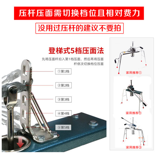 升级手动饸饹机家用压面机老式河捞面不锈钢面条机活络家庭小型 - 图1