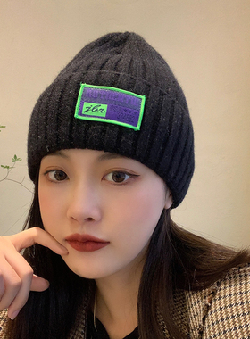 网红针织帽户外甜美酷冬天毛线帽