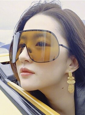 心心妈妈同款墨镜女大框防紫外线偏光高矮胖瘦骑行眼镜防晒太阳镜