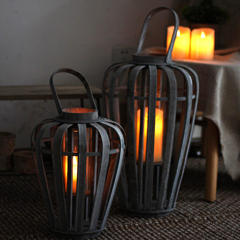 复古风灯手提落地烛台花园庭院摆件民宿咖啡厅个性装饰工艺品欧式,淘宝优惠券,粉丝福利购,淘宝优惠卷