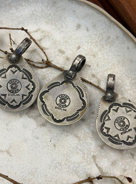 Lucky John海洋之星 日本手打超复杂设计大颗粒松石工匠项链吊坠