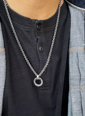 日本唐草甜甜圈银吊坠