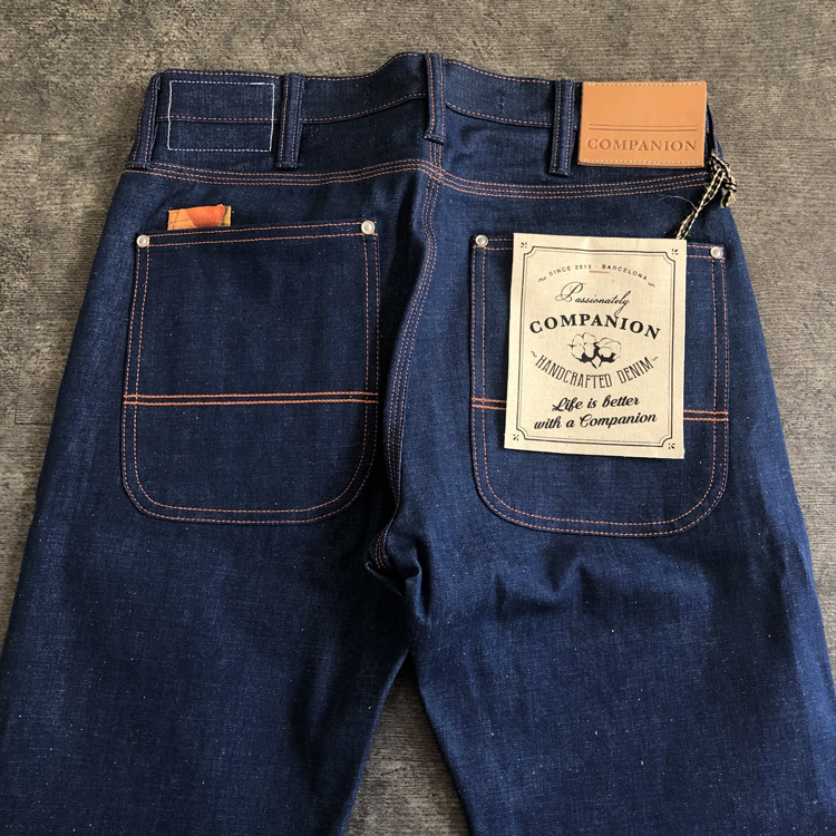 Companion denim大屁股内画10oz 轻磅原色赤耳牛仔裤 - 图1