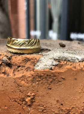 mthill日本手作灵动细腻纯18k金