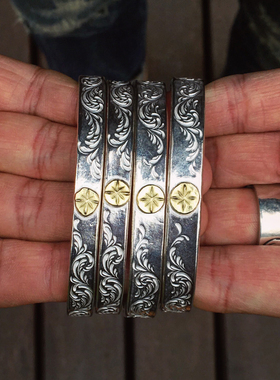 mt霸气风唐草复古手镯