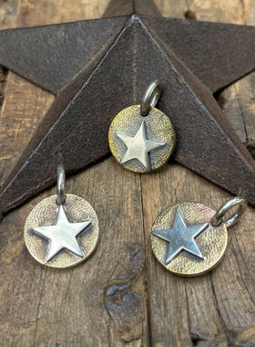 焊接双层立体五星挂件吊坠