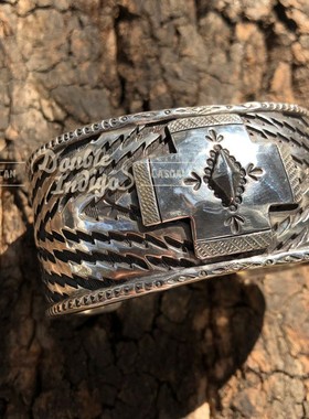 mt日本十字架图腾印第安风手镯