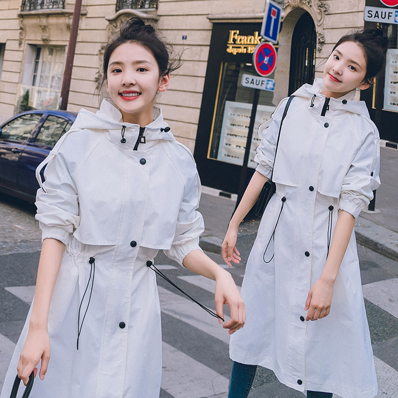 2020春秋新款白色风衣韩版港风大衣 眷梦风衣