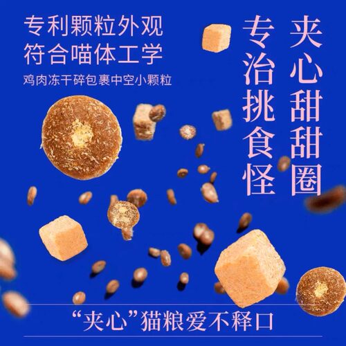 蓝氏猎鸟乳鸽全价冻干猫粮成猫幼猫1.5kg生骨肉粮兔肉猎宴火鸡 - 图2