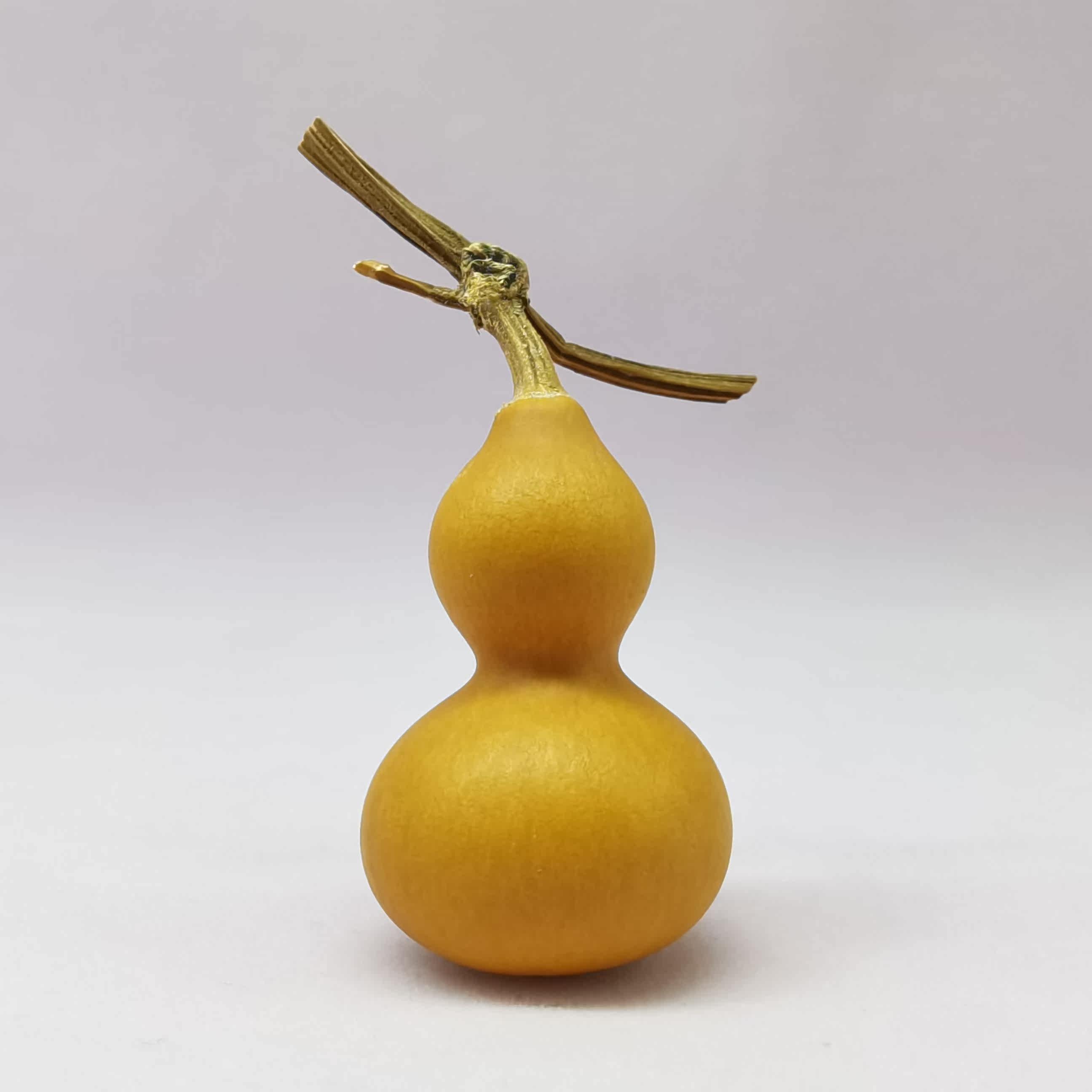 天然文玩小葫芦带龙头挂件手把件家居摆件