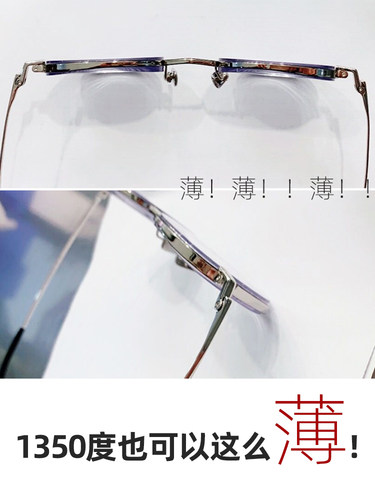 1.74超薄非球面自由曲面高度近视散光定制高散镜片车房美薄2000度 - 图2