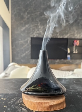 创意香薰炉创意香薰炉鼠尾草秘鲁圣木陶瓷燃烧器净化消磁场藏香柏