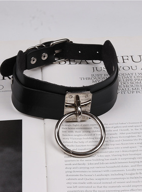 朋克风暗黑欧美原宿金属锁骨链